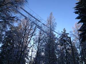 Kylig sittplats på hög höjd