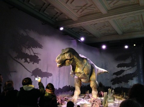 A dinosaur come's alive...