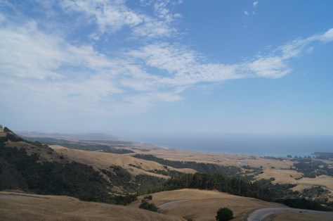 Utsikt från Hearst Castle i San Simeon